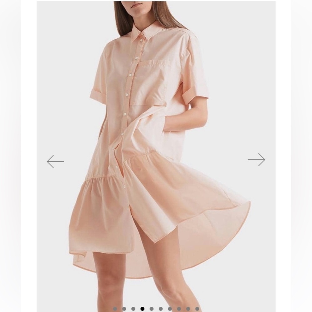 Marc Cain Rose Powder Flounce Dress